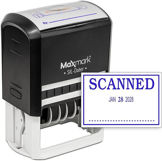 MaxMark Large Self-Inking Rubber Date Office Stamp by Maxmark