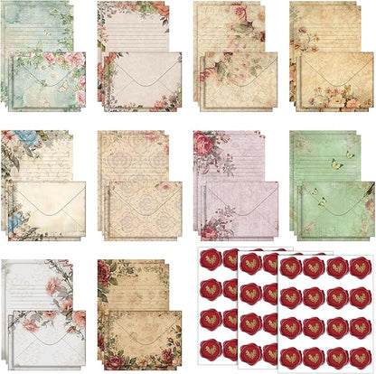 TaoBary 160 Pcs Stationery Paper Set 50 Double Sided Stationery Papers by TaoBary