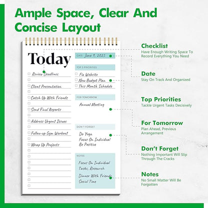 2 To Do List Notepads, Daily Planner Notebook - Image 2