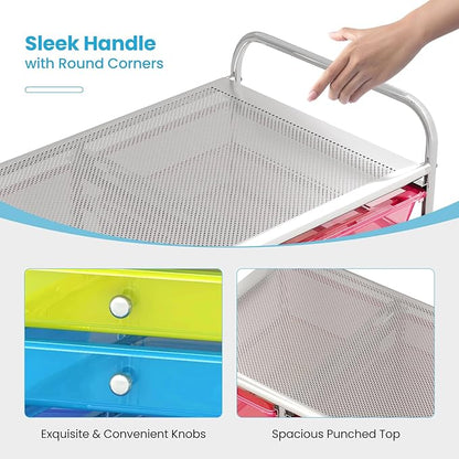 Giantex 15 Drawer Rolling Cart - Image 8