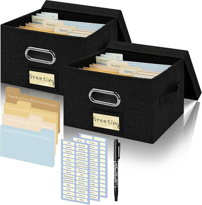 Remowith Greeting Card Organizer and Storage Box by Remowith