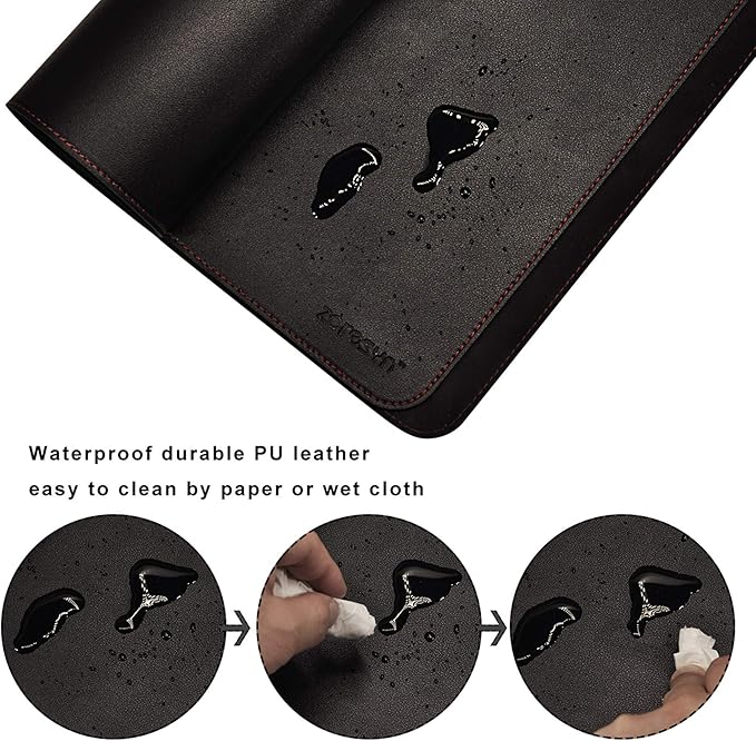 ZORESYN Office Desk Pad 70.9x39.4inch, Large Mouse pad Desk Mat, Waterproof PU - Image 5