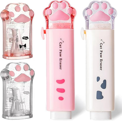 4Pcs Cat's Paw Cute Stationery Set, Cute School Supplies, Including 2 Cute by Unknown