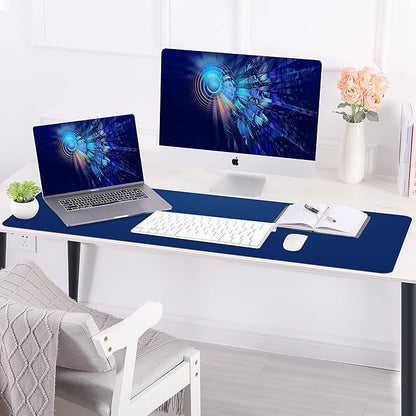 Desk Mat, 35.4" x 17" Leather Desk mat, Double-Sided Desk Pad, Desk matt - Image 6