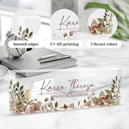 Custom Office Name Plate, Personalized Gifts - Image 3