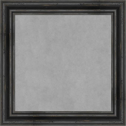 Amanti Art Black Framed Magnetic Board 25x25 Medium Vision Board by AmantiArt