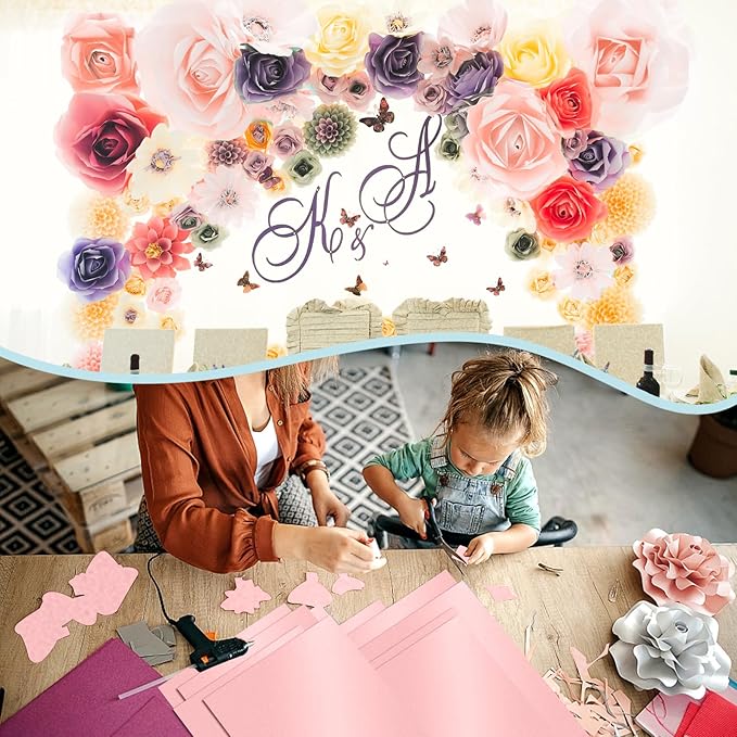 24 Sheets Pink Shimmer Cardstock 8.5 x 11 Iridescent Paper, Goefun 80lb Card - Image 7