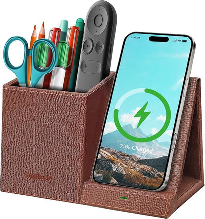 TopMade Wireless Charger with Pen Holder, Home Office Supplies Desk Accessories by TopmadeProduct-Ordernow