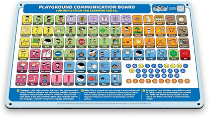 Weather-Proof Aluminum School Playground Communication Board by SmartySymbolsCommunication