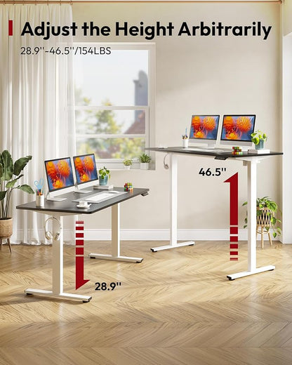 SANODESK Electric Standing Desk 55 x 28 Inches Whole-Piece Desktop Height - Image 9