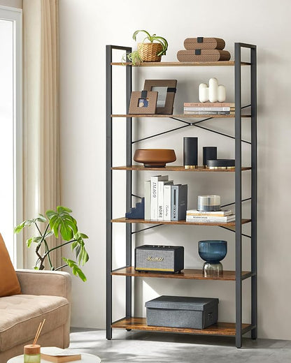 VASAGLE 6-Tier Bookshelf, Bookcase - Image 4