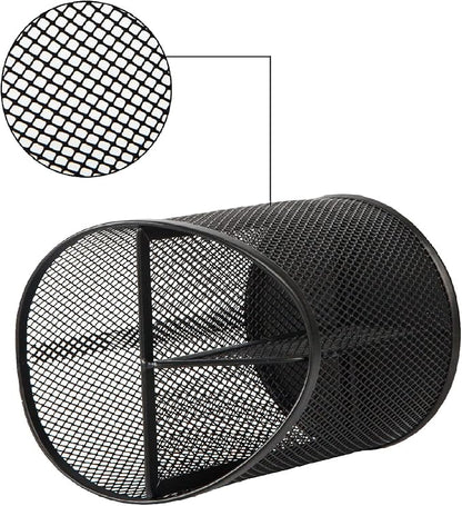 Delifox 2 Pack Pen Holder Mesh Round Pencil Holder Desktop Organizer 3 - Image 4