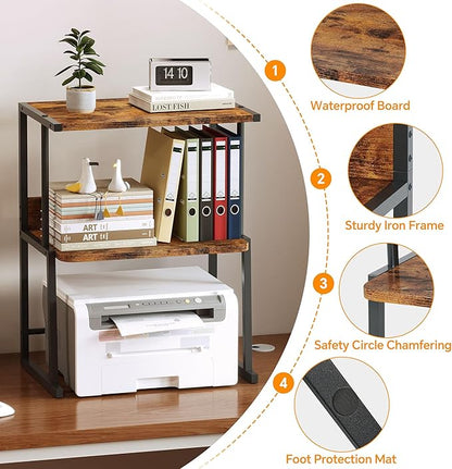 Homeiju Printer Stand for Desk - Image 7