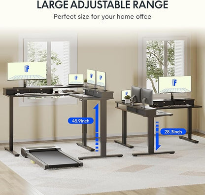 FLEXISPOT 71" Large L Shaped Standing Desk Electric Corner Table - Image 9