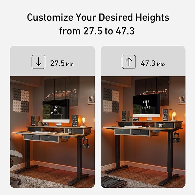 FEZIBO 55'' x 30'' Electric Standing Desk - Image 5