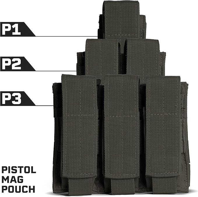 Tacticon P1 P2 P3 BattlePouch | Universal Pistol Mag Pouch | Combat Veteran - Image 3