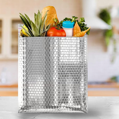 Amiff Silver Thermal Bubble Mailer, 11 x 15 Inches. 10 Pack Metallic Bubble - Image 7
