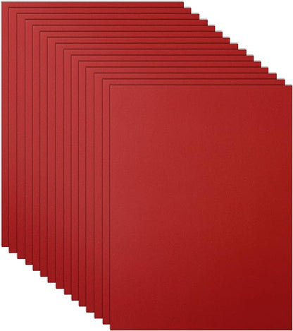 Guakicae 40 Sheets Christmas Red Cardstock 8.5 x 11 Scrapbooking Paper by Guakicae