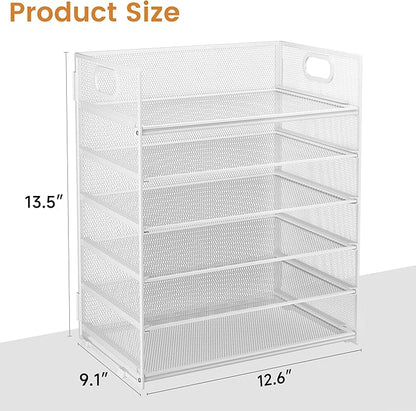 Subekyu 6 Tier Paper Organizer for Desk - Image 6