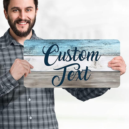 Custom Sign, Custom Street Sign, 11 Font Colors, 13 Font Styles, 4 Hole Options - Image 2