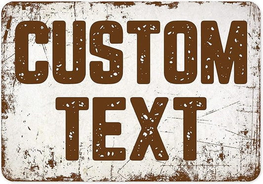 Custom Sign, Custom Street Sign, 11 Font Colors, 13 Font Styles, 4 Hole Options by MySignCenter