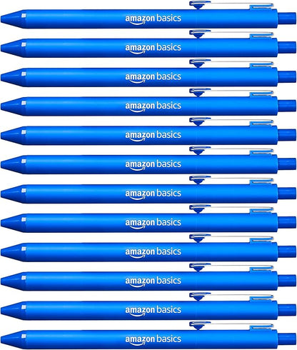 Amazon Basics Retractable Ballpoint Pens, Smooth Writing by AmazonBasics