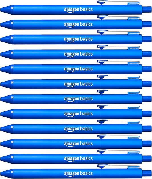 Amazon Basics Retractable Ballpoint Pens, Smooth Writing by AmazonBasics