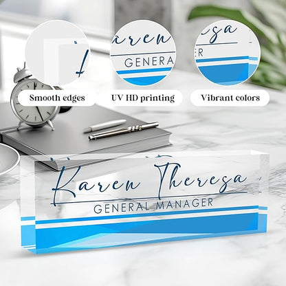 Custom Office Name Plate, Personalized Gifts - Image 3