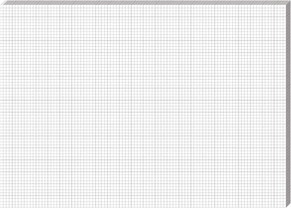 Fuyoooo 25 Sheet Graph Paper Pad 24" x 17" Large Graph 1" and 1/4" Ruled Grid by Fuyoooo