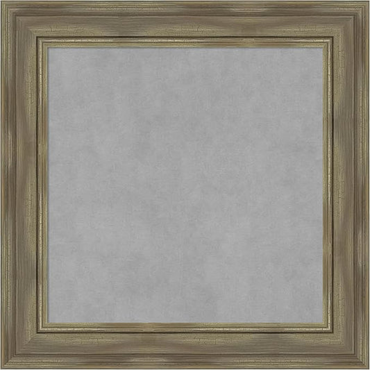 Amanti Art Grey Framed Magnetic Board 26x26 Medium Vision Board by AmantiArt