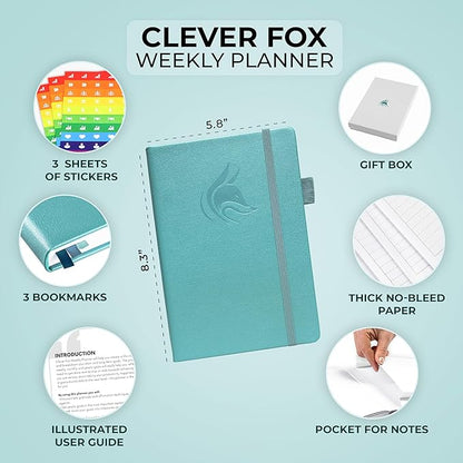 Clever Fox Planner – Undated Weekly & Monthly Planner - Image 2