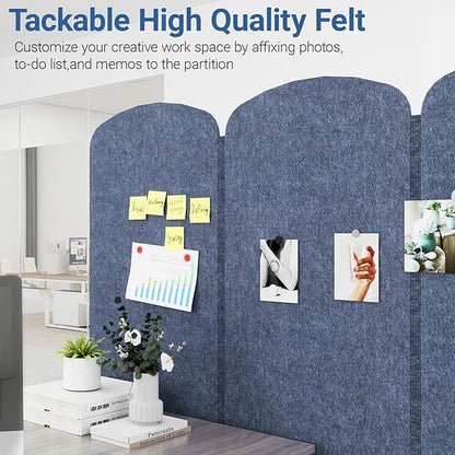 Natwind 5 Panel 122.8 x 71 in Office Room Privacy Protect Space Divider - Image 6