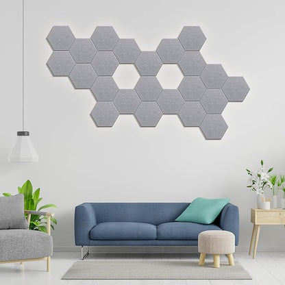 Hexagonal Acoustic Panels-12 Pack High-Density Sound Absorbing Panels - Image 5
