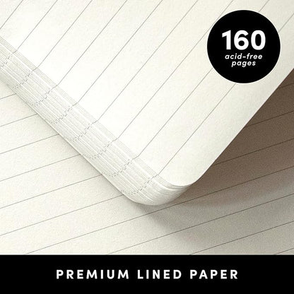 PAPERAGE Lined Journal Notebook, 10 Pack, 160 Pages, Medium 5.6 in x 8 in - Image 4