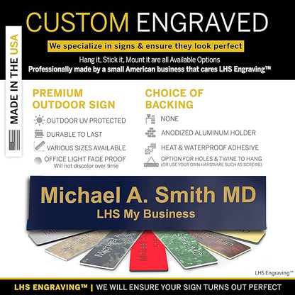 Custom Name Plate with Choice of Mounting - Image 2