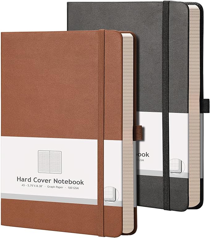 AHGXG Graph Paper Notebook 2 Pack by AHGXG