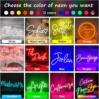 Custom Neon Sign for Wall Decor, Neon Sign Customizable Personalized LED Neon - Image 4