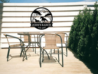 efcustomgifts Personalized Horse Ranch Metal Signs, Horse Signs - Image 2