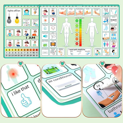 Geyoga 12 Pcs Nonverbal Communication Board, 16.73 x 11.22'' Patient Picture - Image 3