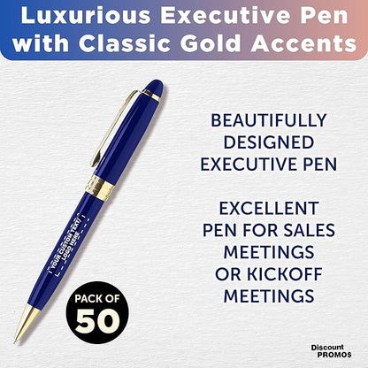DISCOUNT PROMOS 50 Ultra Executive Pens Pack - Image 3