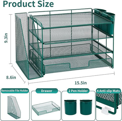 OPNICE Desk Organizer, 4-Tier Desktop File Organizer - Image 3
