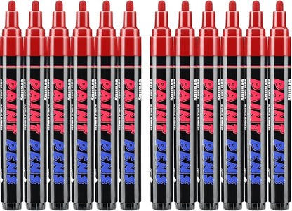 Craiiby Red Paint Pens Paint Markers by Craiiby