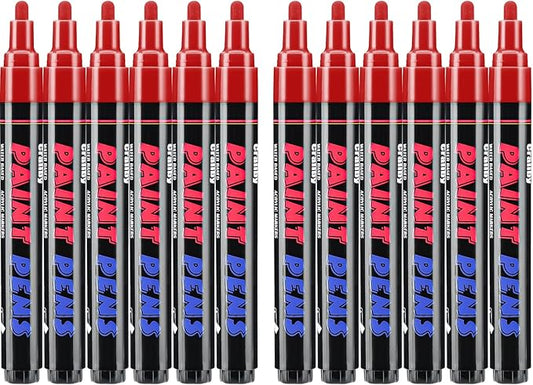 Craiiby Red Paint Pens Paint Markers by Craiiby