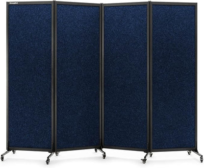 Upgrade Version Room Partition and Divider, Freestanding Rolling Dividers by StrongBird
