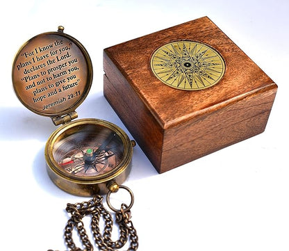 For I Know The Plans I Have For You, Jeremiah 29:11, Solid Brass Directional - Image 7