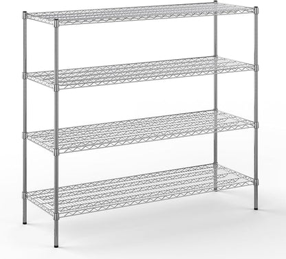 Regal Altair 21" Deep x 60" Wide x 54" Height Wire Shelving Kit | 4-Tier | NSF by Regal+Altair