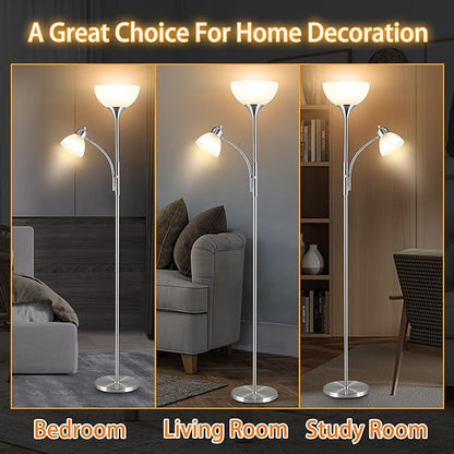 RISLG Floor Lamp, Dimmable Standing lamp, Stepless Dimming Brightness, Included - Image 6