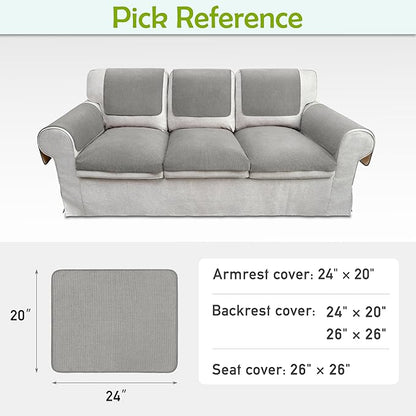 Couch Arm Covers, Sofa Arm Covers, Waterproof Armrest Covers - Image 6