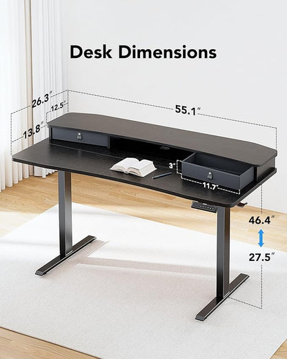 HUANUO 55″ x 26″ Electric Standing Desk - Image 2