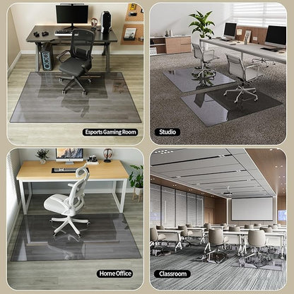 Koonmi Tempered Glass Chair Mat - Image 8
